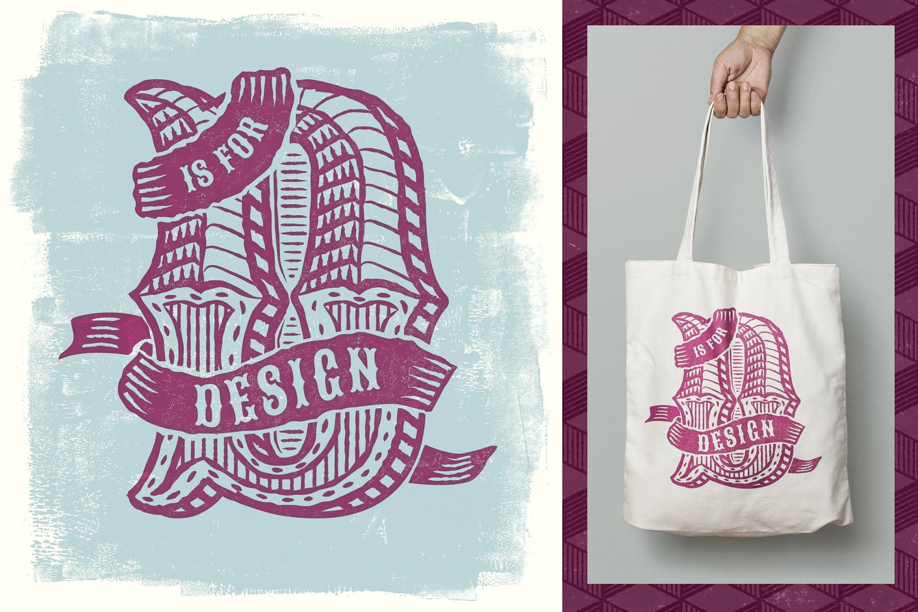 亚麻油毡浮雕设计工具包[笔刷/样式/模板/纹理] The Complete Linocut Tool Kit插图(1)