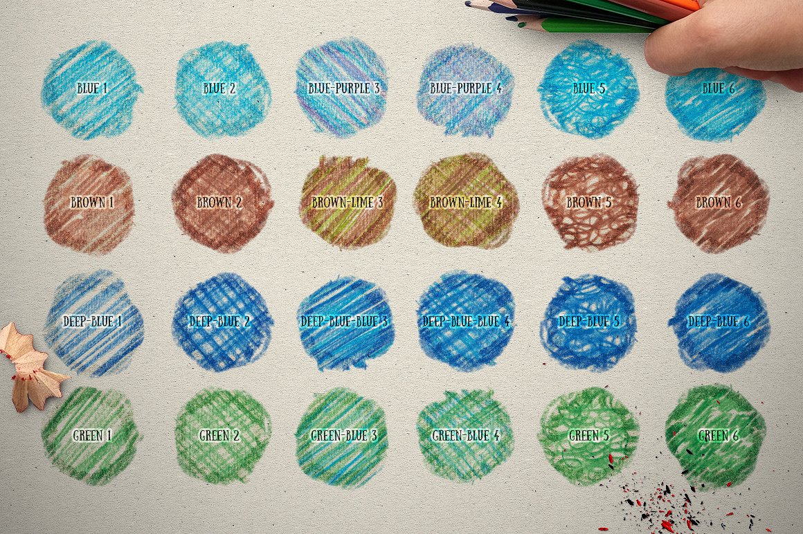 PS 图层样式彩色铅笔盒 COLOUR PENCIL BOX Photoshop Styles插图(6)