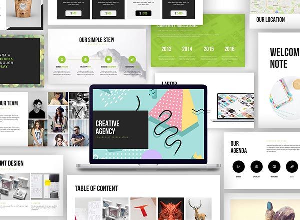 多功能的时尚创意谷歌Google powerpoint幻灯片演示文稿（pptx）