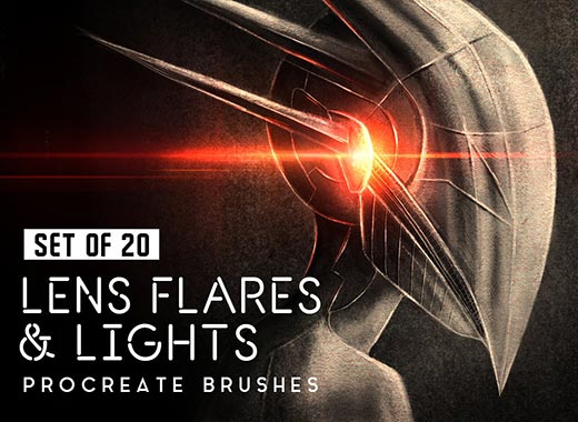 20款酷炫光晕特效笔刷下载[brush For iOS]