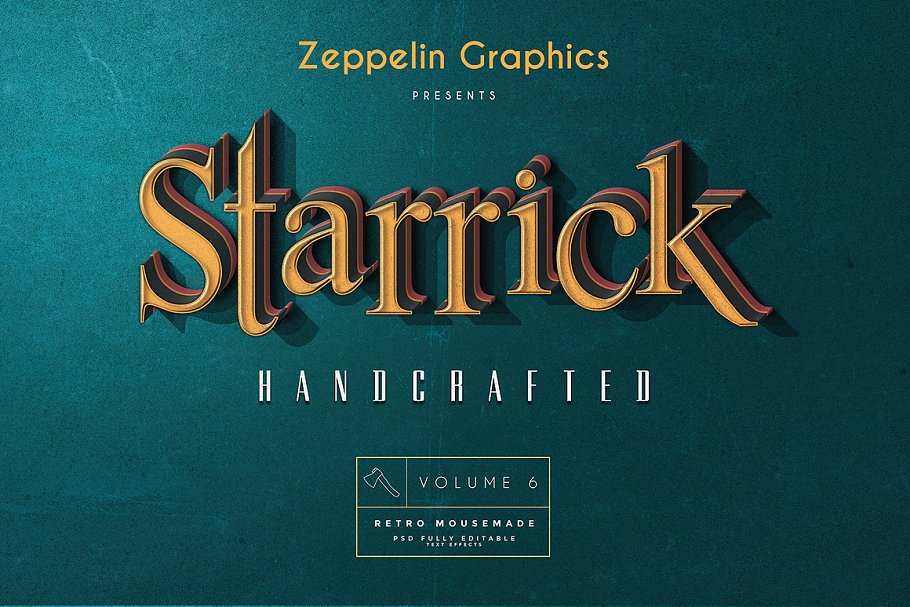 复古怀旧风格文本图层纹理v6 Vintage Text Effects Vol.6插图(6)