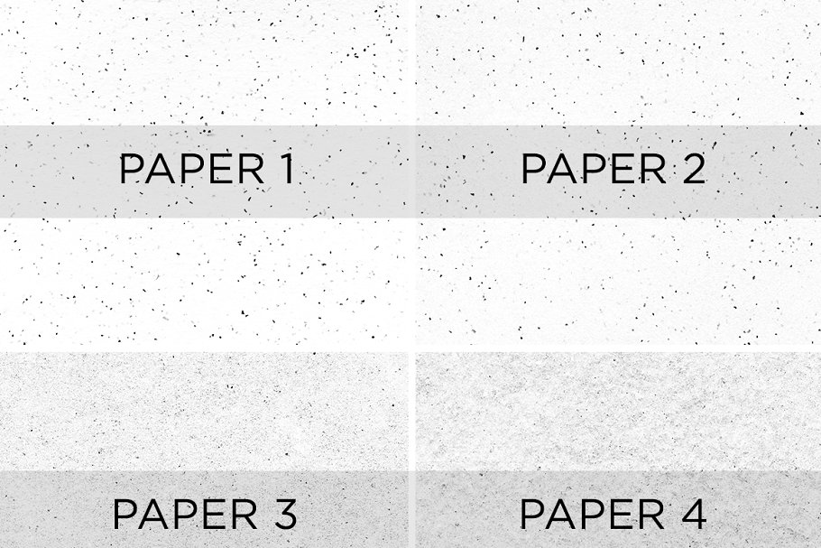 10款黑白纸张纹理PS笔刷 10 Black & White Paper PS Brushes插图(1)