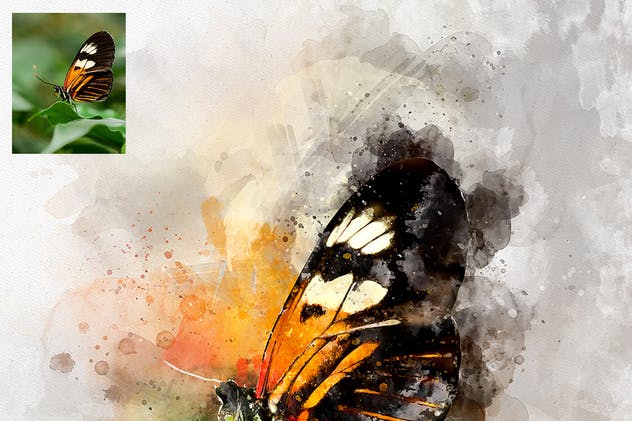 水彩艺术插画照片效果一键生成PS动作 Perfectum 2 – Watercolor Artist Photoshop Action插图(15)