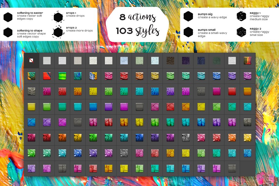 油画风格PS图层样式 Oil Painting Photoshop Layer Styles插图(1)