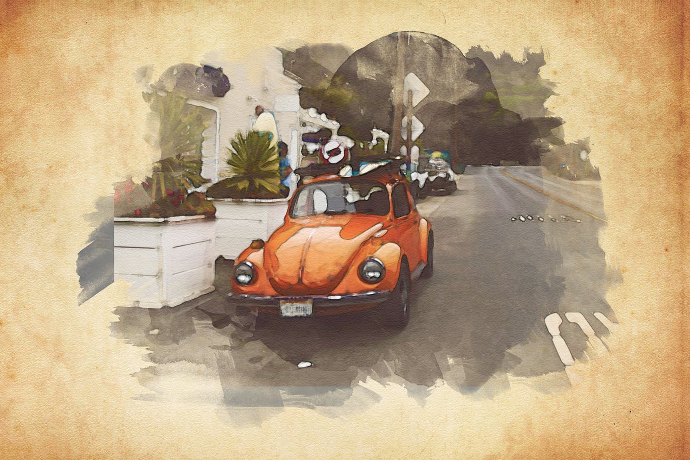 充满活力的逼真水彩遮罩效果PS动作 Vibrant Watercolor Effect – Photoshop Action插图(13)