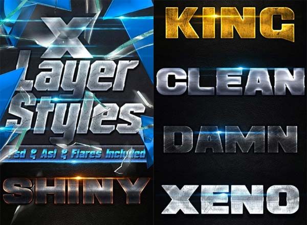 超强质感的PHOTOSHOP图层样式下载[PSD]