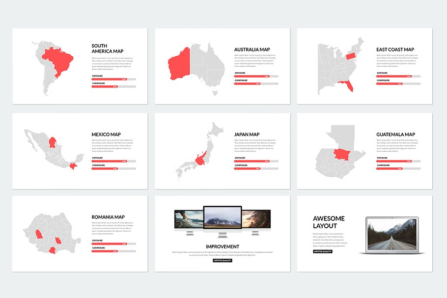多用途产品服务演示PPT模板 Elegant Powerpoint插图(34)