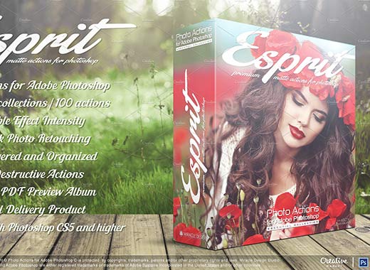 ESPRIT一款高端图像哑光处理的PS动作合集[atn]