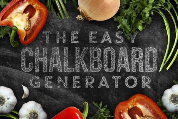粉笔画粉笔字体样式&amp;PS笔刷 Chalkboard Generator
