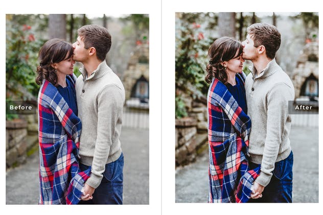 影楼专业婚纱摄影调色滤镜LR预设 Love Story Mobile Lightroom Presets插图(5)