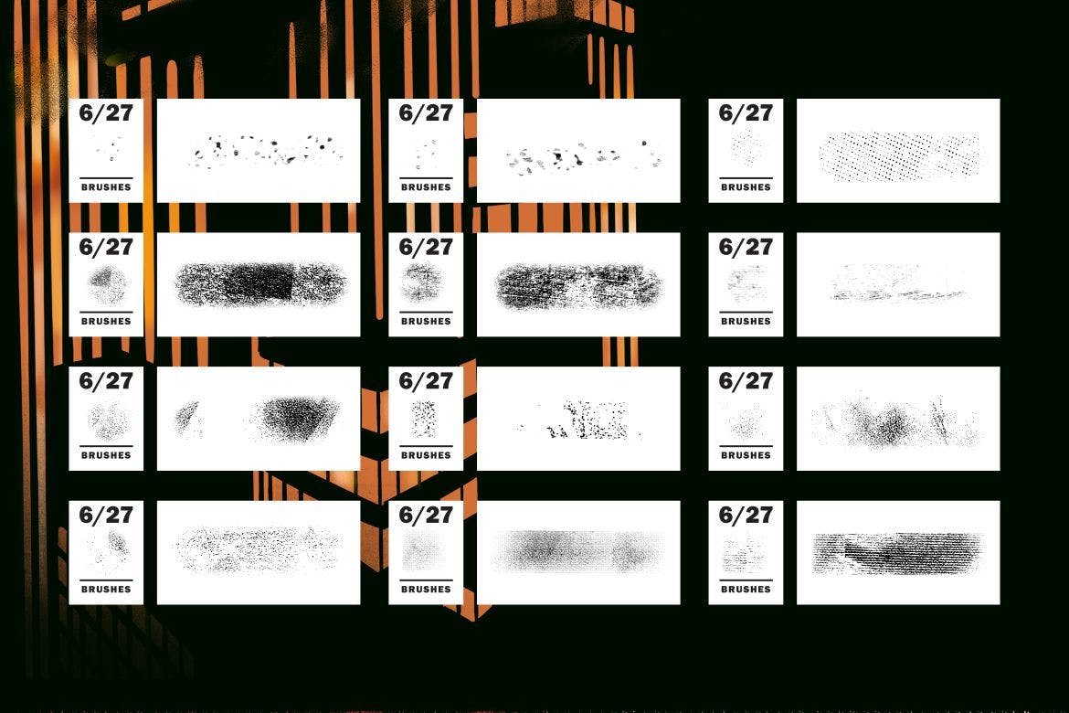 漫画和半色调Procreate笔刷 Comics & Halftone: Procreate Brushes插图(4)