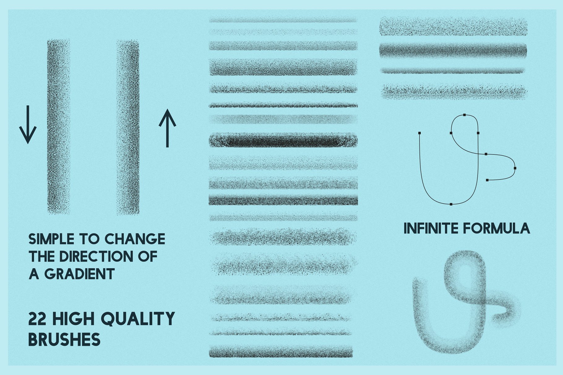 插画材质色调制作笔刷[AI & PS适用] Shaders brushes by Guerillacraft插图(1)