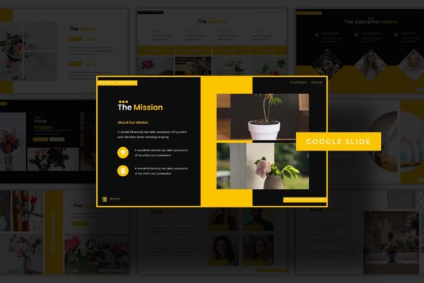 橙色风格作品/产品展示素材库精选Keynote模板模板 Deco – Keynote Template