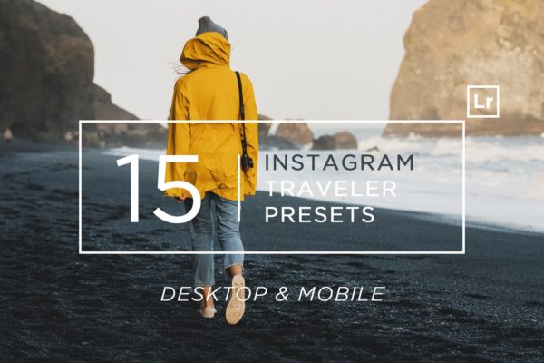 15款Instagram社交旅行照片滤镜风格素材库精选LR预设 15 Instagram Traveler Ligtroom Presets + Mobile