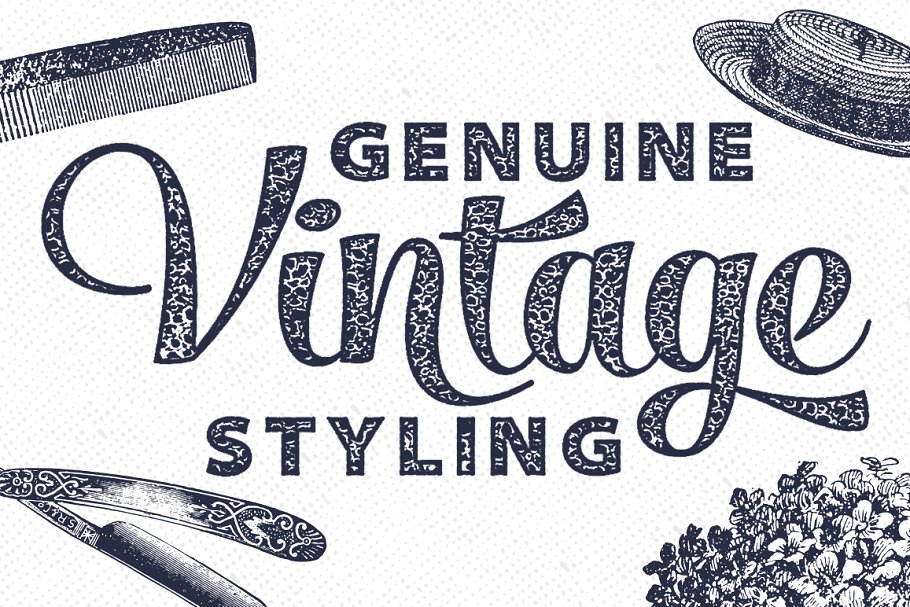 复古怀旧自动印刷效果图层样式 Vintage Auto-Press插图(4)