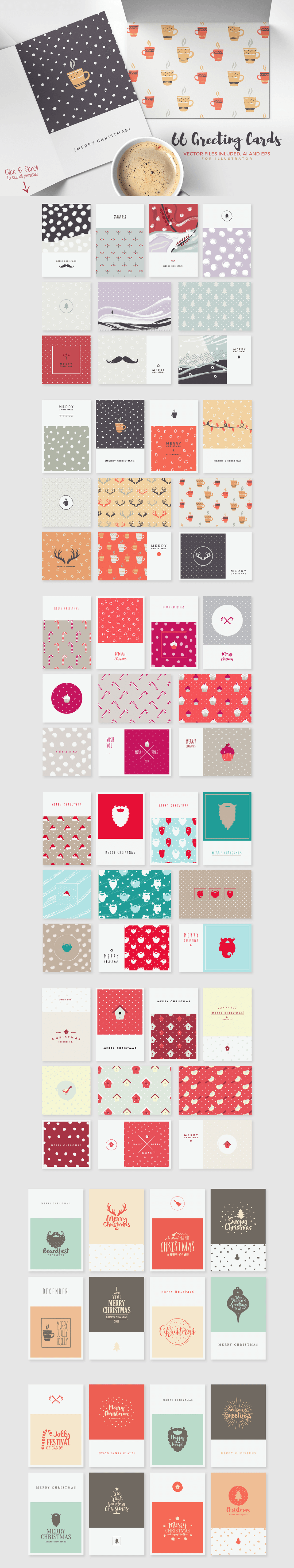 圣诞特典:400+圣诞主题设计素材包 Christmas Bundle 2016(2.35GB, AI, EPS, PSD 格式)插图(15)