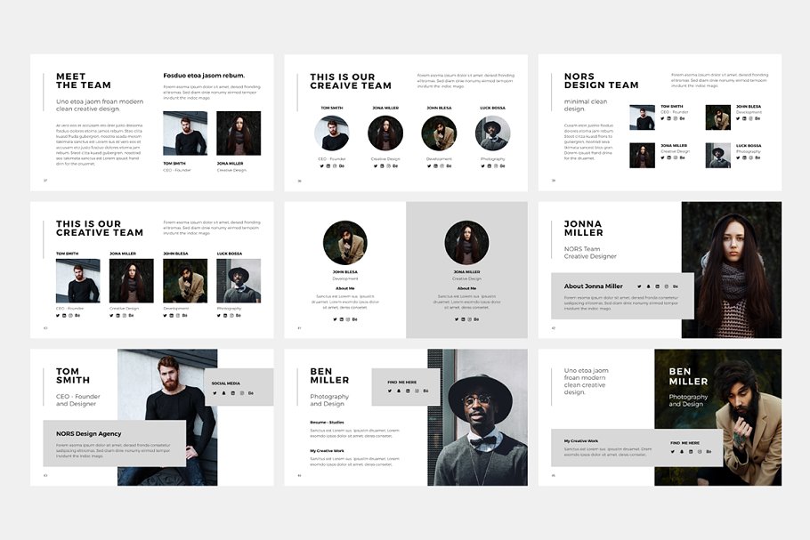 创意设计产品演示Keynote幻灯片模板 NORS Keynote Template + Big Bonus插图(5)