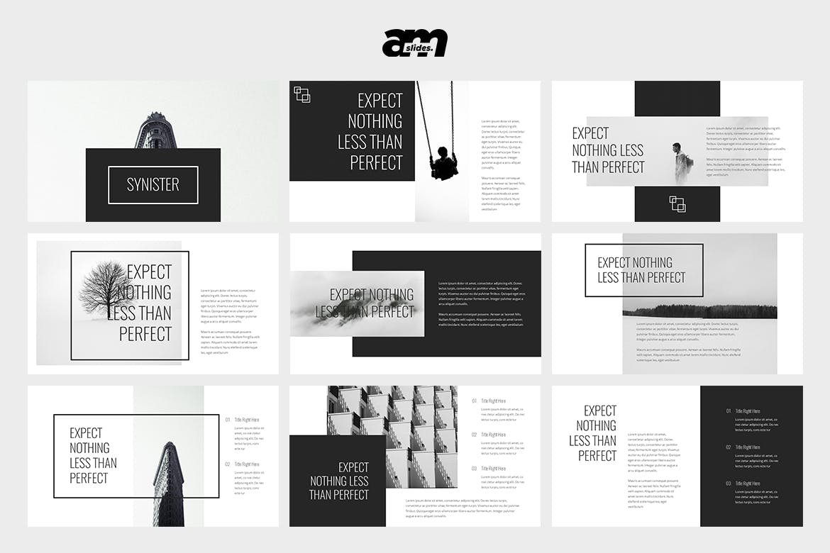 创意设计公司谷歌幻灯片设计模板 Synister – Google Slides Template插图(1)