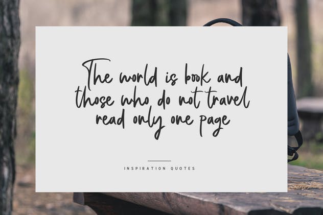 个性独特英文手写书法字体 Bellevue // A Traveler Script Font插图(2)