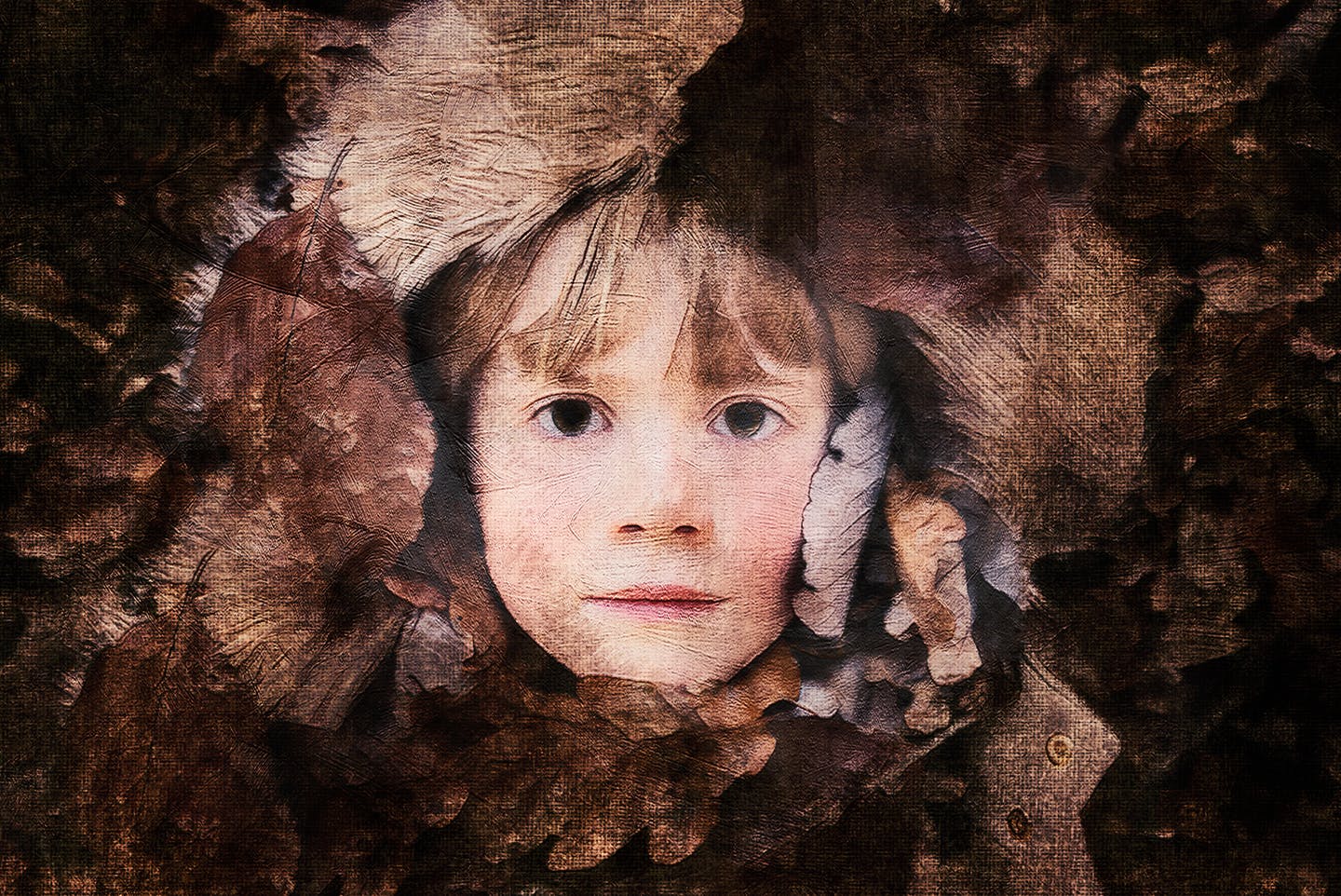 逼真油画效果一键生成PS动作 Real Oil Painting CS3+ Photoshop Action插图(1)