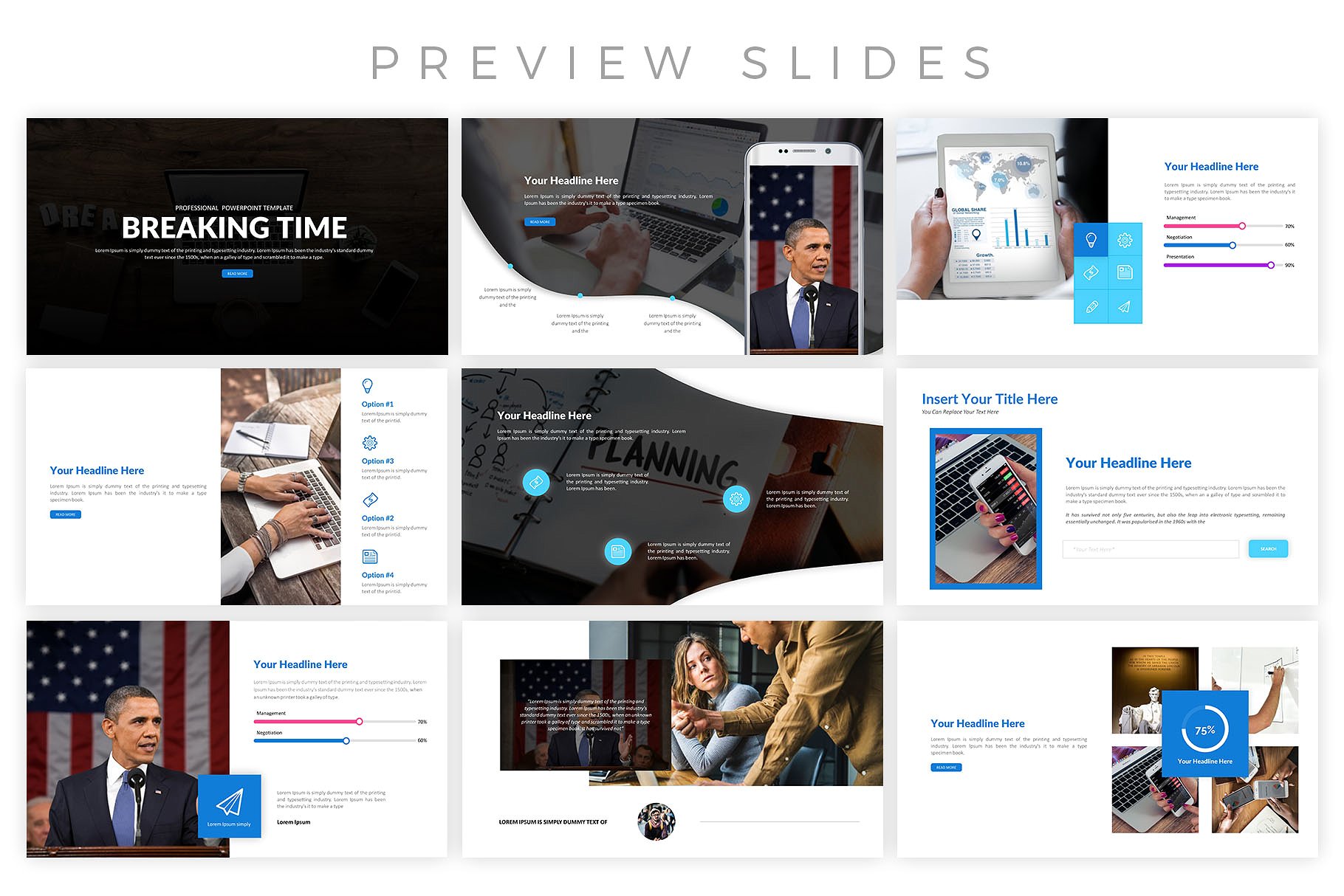 现代专业介绍的幻灯片模板下载 Professional Presentation Template [key,PPTX]插图(2)