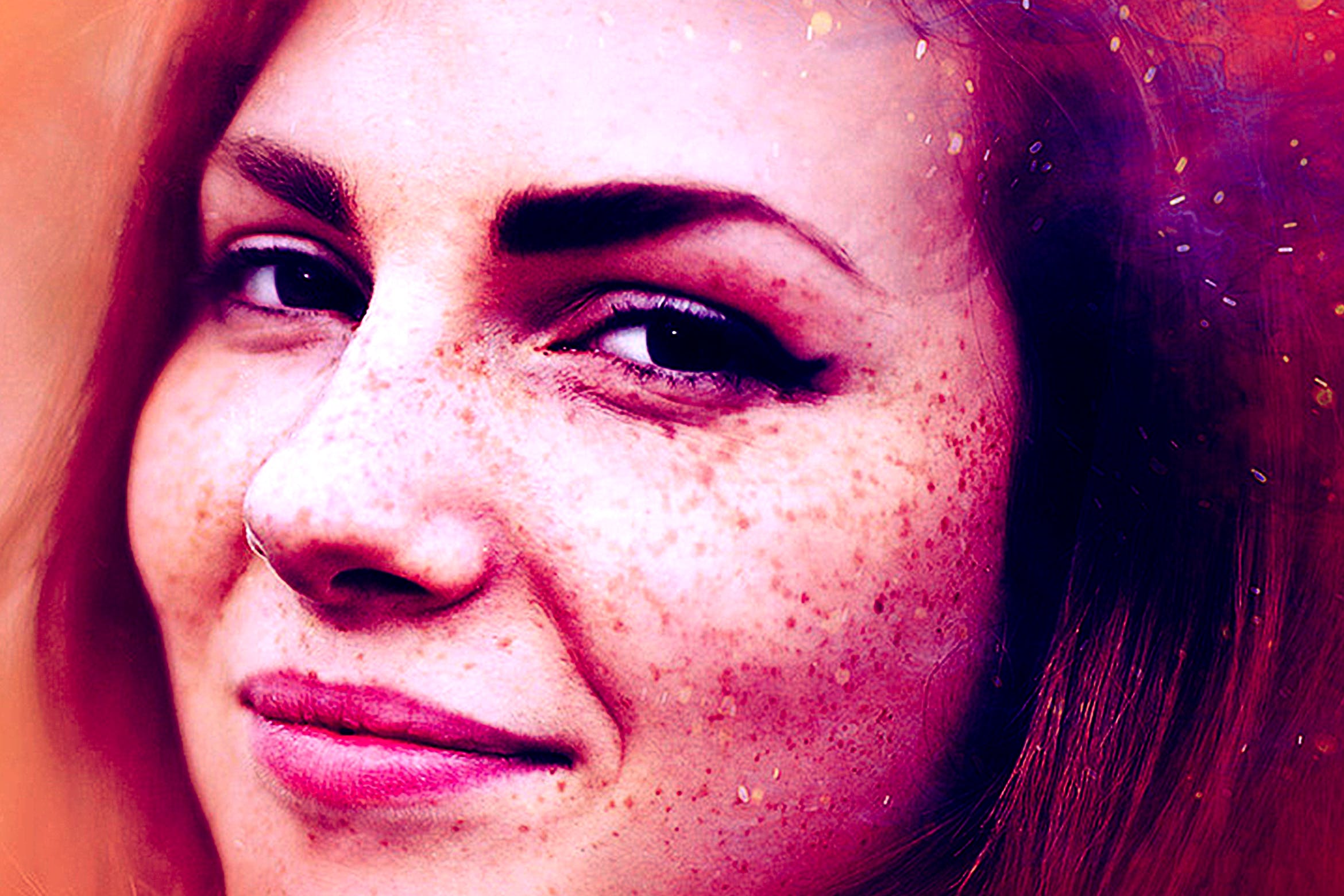 人像肖像照片梦幻烟雾蒙版处理PSD图层样式 Artistic Smoke Photo Effect插图