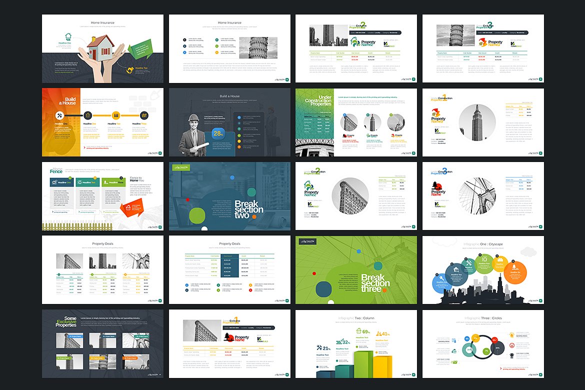 房地产/建筑主题演讲模版插图(5)