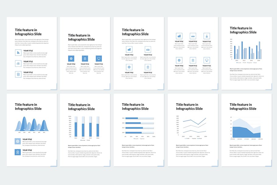 180页简约时尚风格Keynote幻灯片模板 Vertical Keynote插图(13)