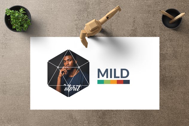 创意设计/摄影工作室介绍PPT模板下载 MILD Powerpoint Template插图(2)