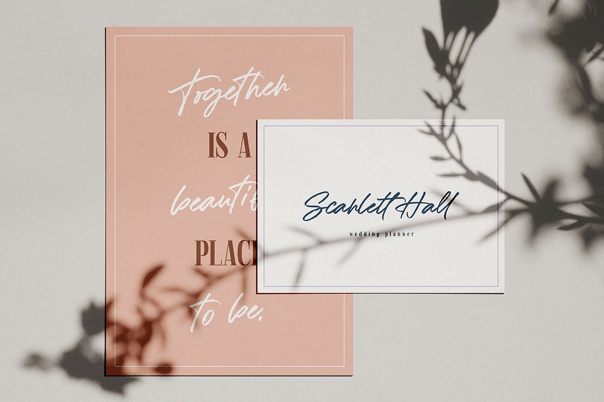 质朴精致英文笔刷手写字体 Formentor插图(2)