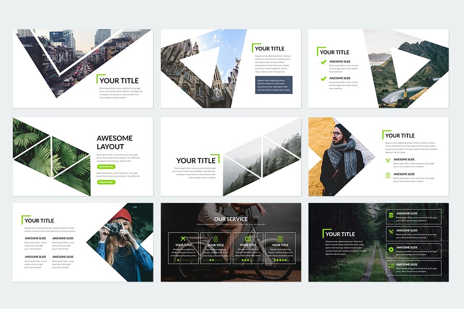 100页企业或者个人多用途 Powerpoint & Keynote 幻灯片模板 Minimal Presentation插图(5)