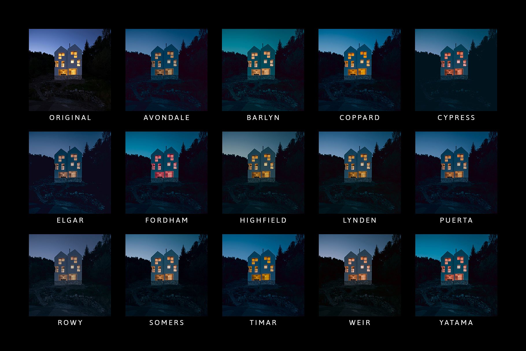 夜景照片效果处理LR预设 Midnight Lightroom Presets/Profiles插图(1)