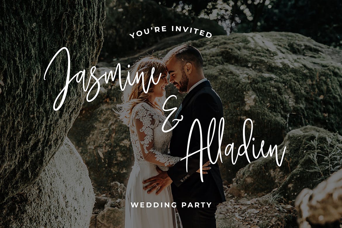 优雅风格英文硬笔书法字体素材库精选 Cinderella Beautiful Calligraphy Font插图(4)