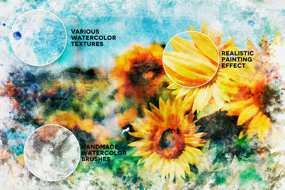 水彩画工作室第05卷-一键生成水彩画PS笔刷 Watercolor Painting Studio Vol. 05插图(2)