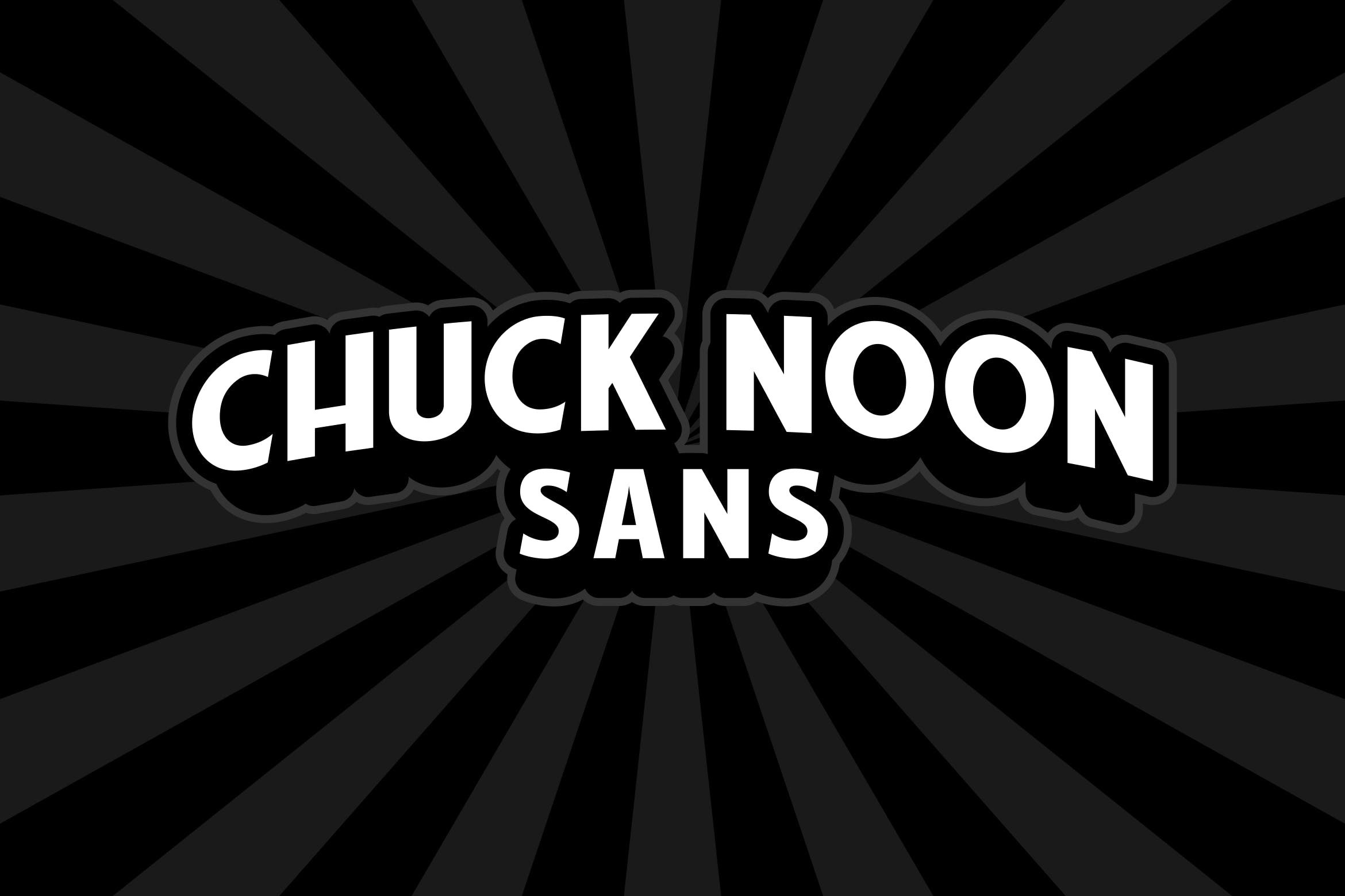 干净利落的英文无衬线粗体字体 Chuck Noon Sans插图