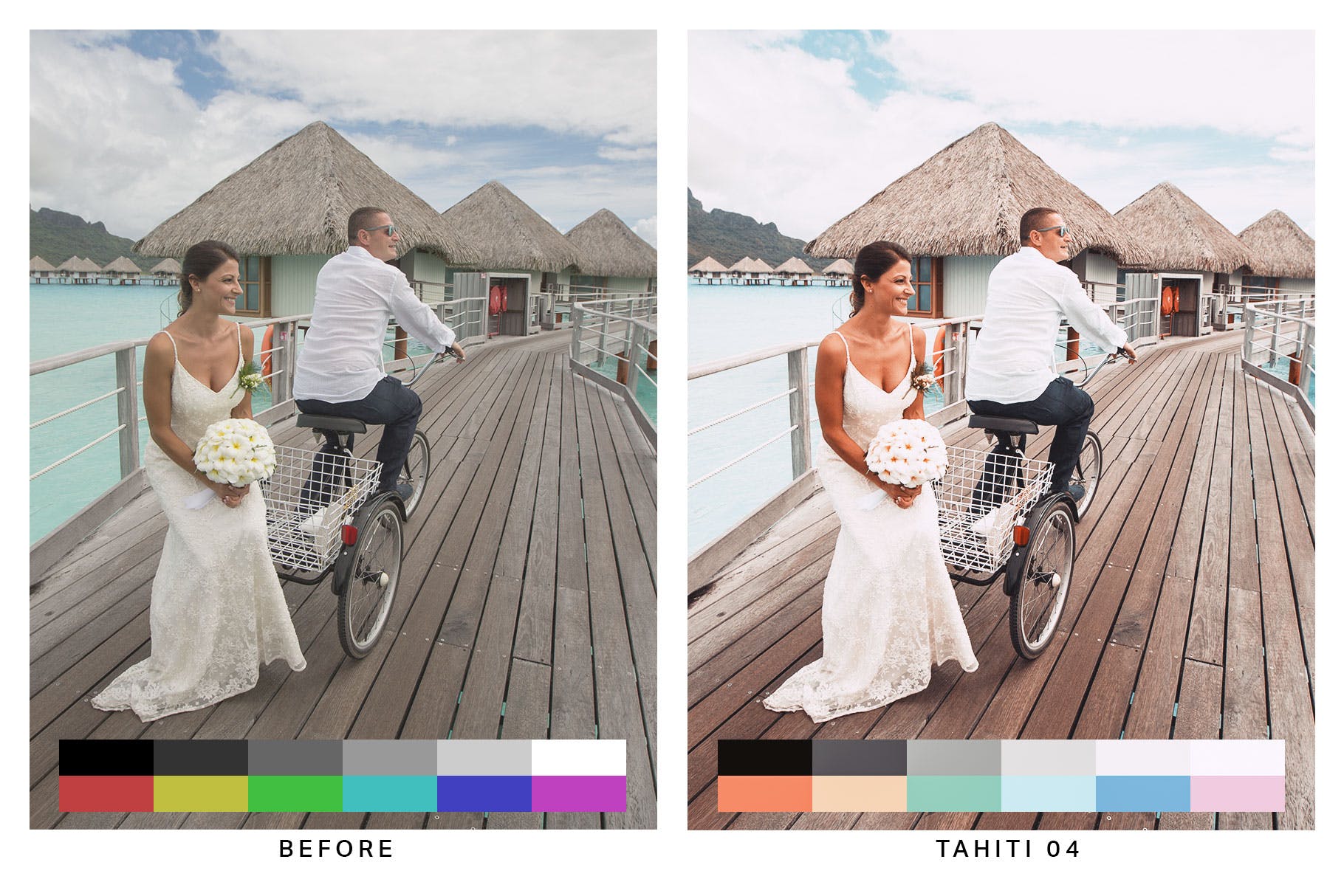 50款浪漫蜜月海岛旅行照片Lightroom预设&LUT 50 Bora Bora Lightroom Presets and LUTs插图(5)