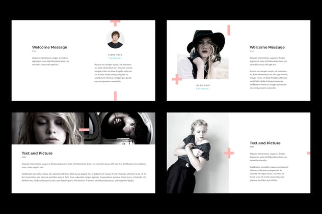 极简主义风格时尚行业适用PPT幻灯片模板 Minimal Fashion PowerPoint插图(2)