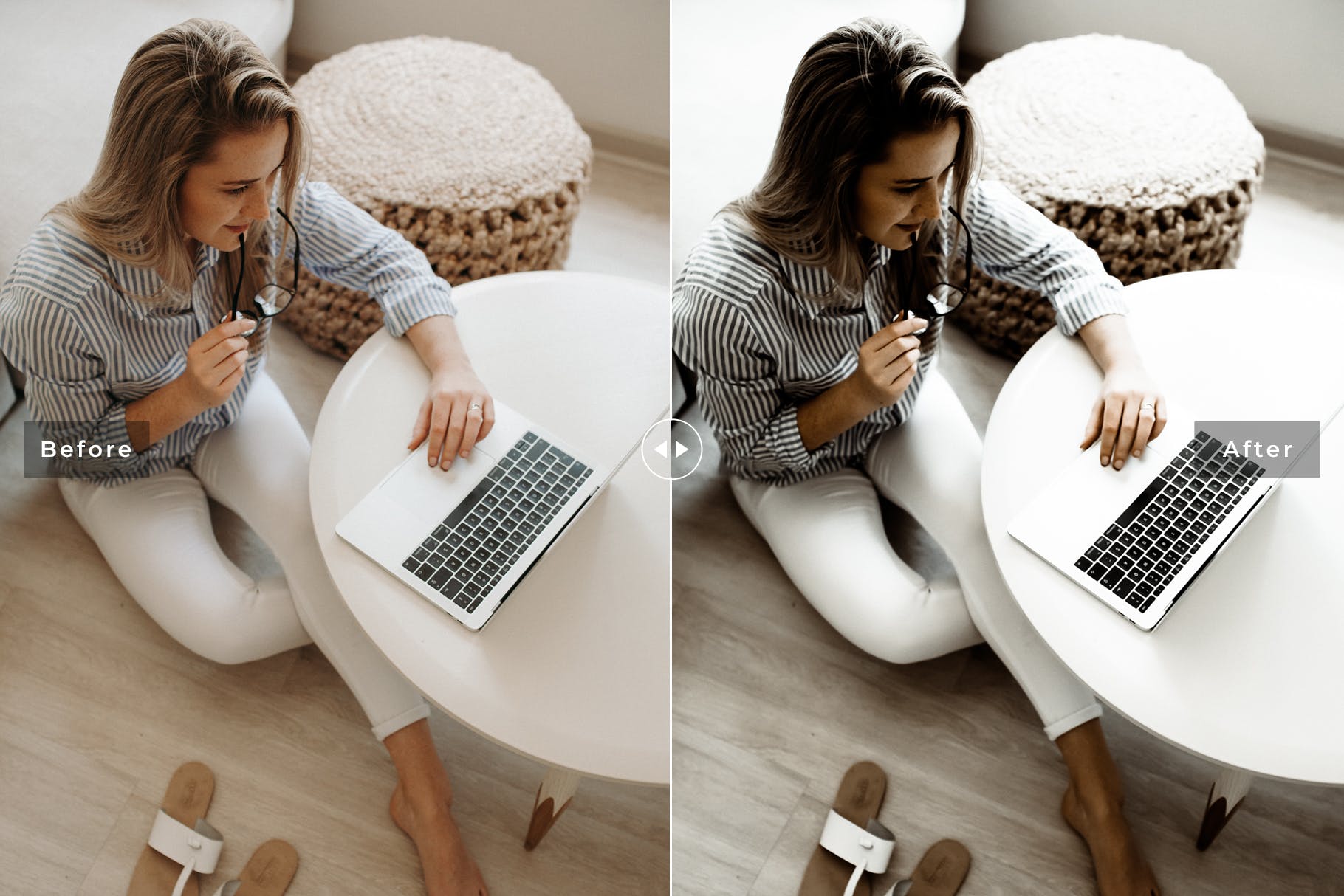 性冷淡风人像摄影后期处理LR调色预设 MINIMAL Minimalist Clear Lightroom Presets插图(4)