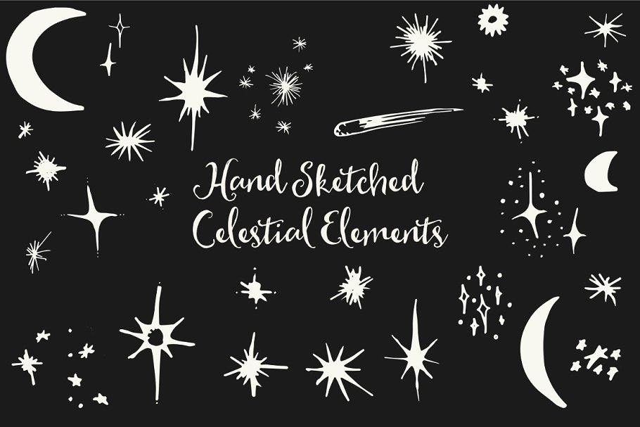 恒星、星系和宇宙场景图层纹理/矢量图形 Galaxy Design Kit for Photoshop插图(4)