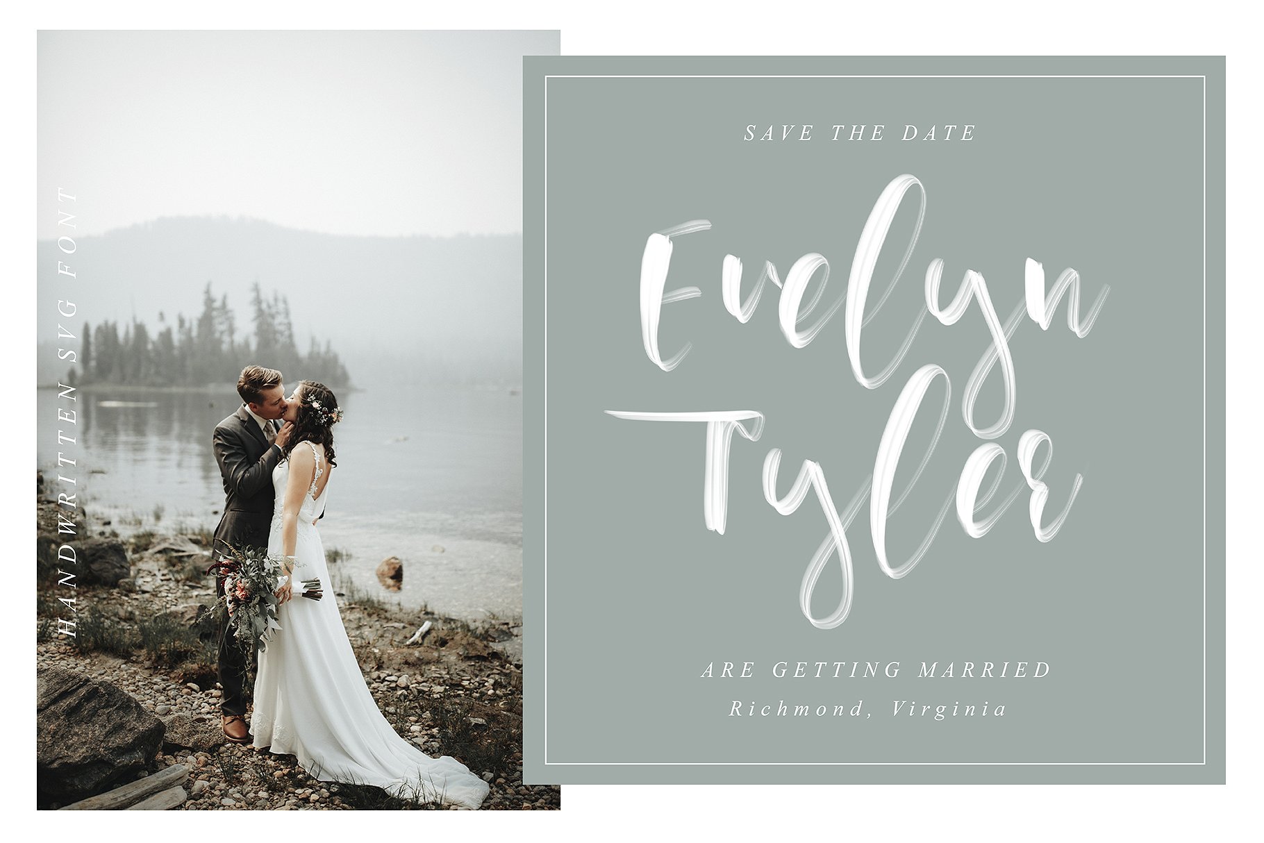 行云流水英文书法SVG画笔字体 Ostinel SVG Script Font插图(3)