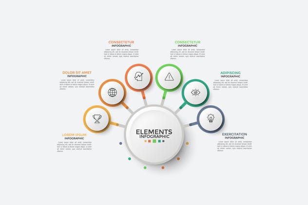 企业解决方案PPT信息图表矢量模板v6 Infographic Solutions. Part 6插图(4)