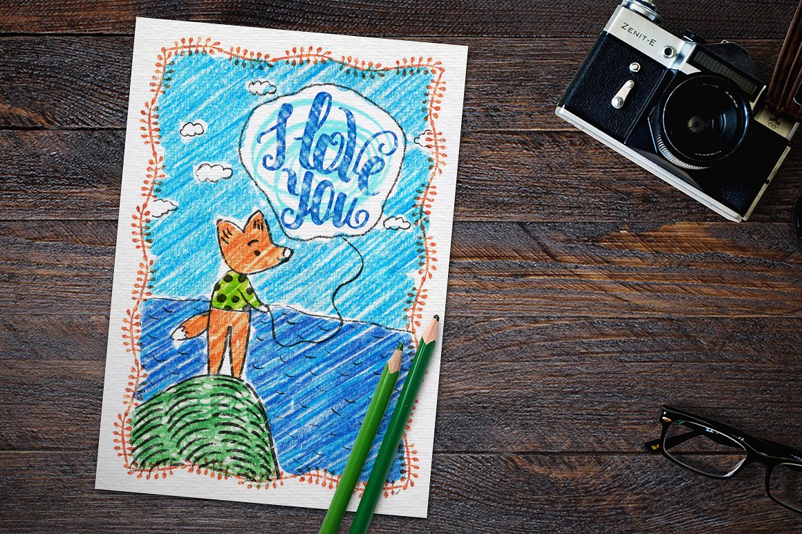 PS 图层样式彩色铅笔盒 COLOUR PENCIL BOX Photoshop Styles插图(8)