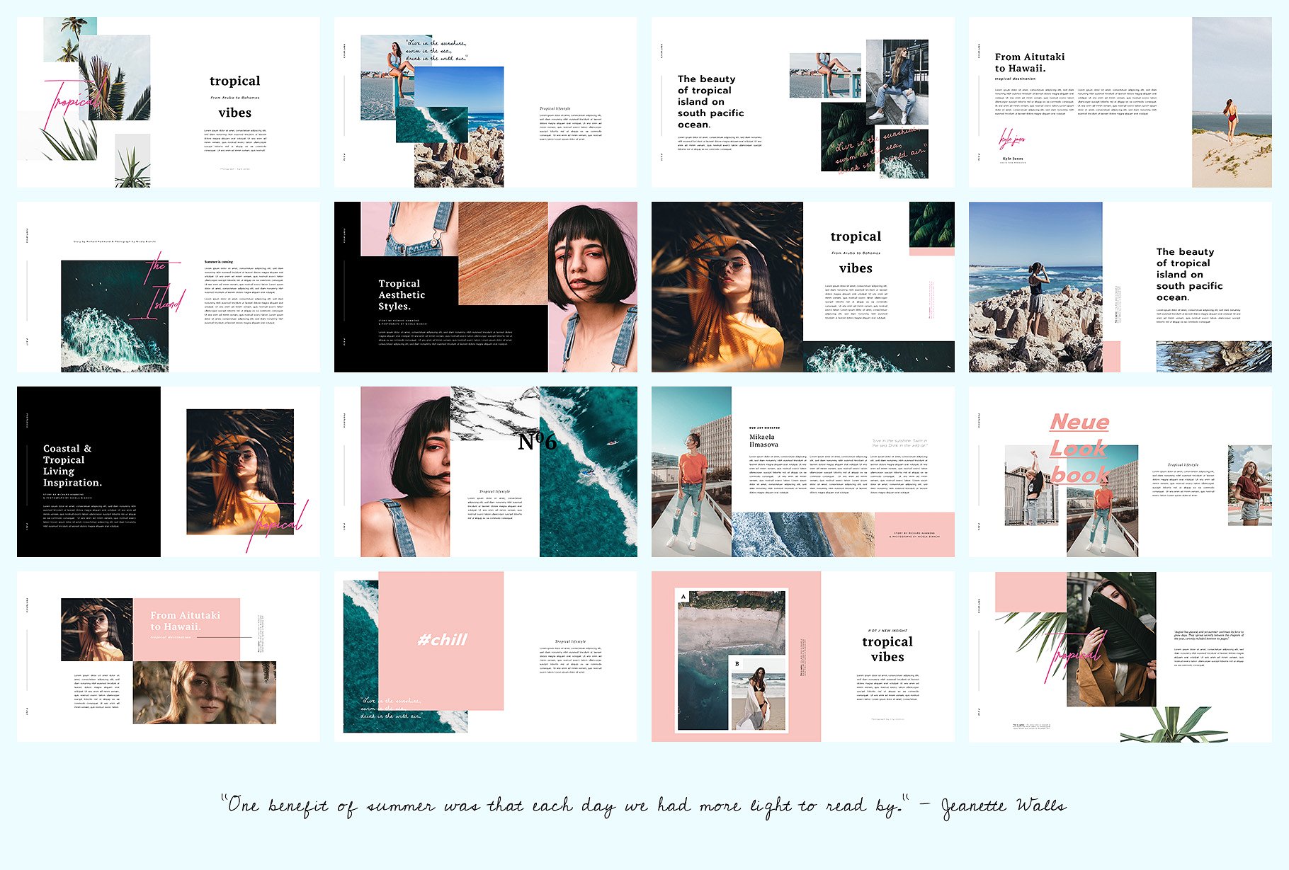 夏季热带主题Keynote模板 PORTARICA – Keynote Template插图(5)