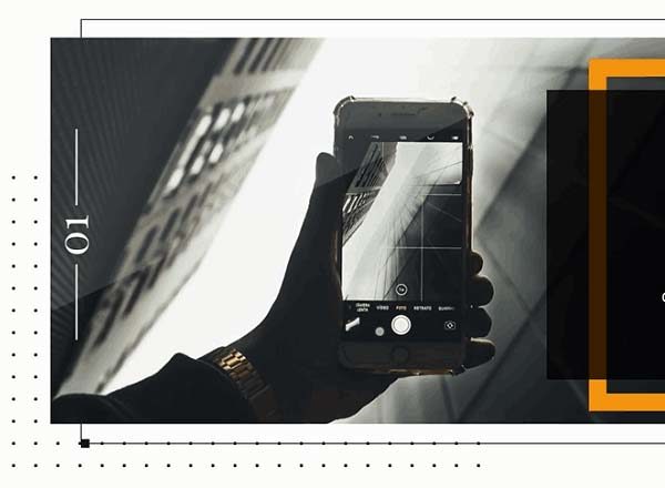 后现代、干净的keynote模板