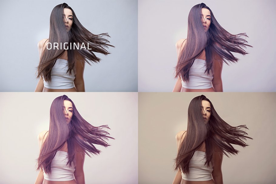 时尚杂志封面人物人像美化装饰PS动作 Magazine Looks Action Bundle插图(6)