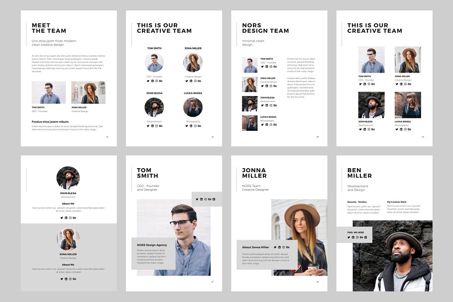 简洁，现代和极简主义Keynote幻灯片模板 NORS A4 Vertical Keynote + 20 Photos插图(10)