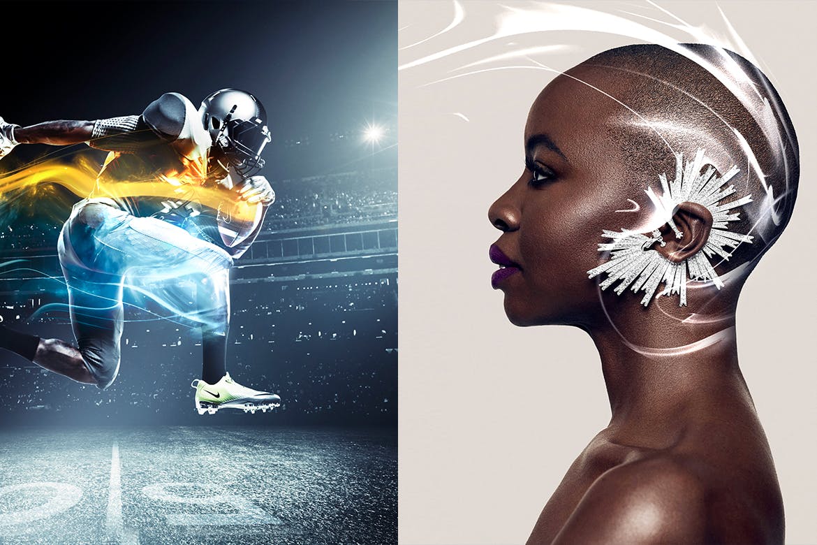 炫酷未来科技感流动波纹动画特效素材库精选PS动作 Gif Animated Luminance Photoshop Action插图(3)