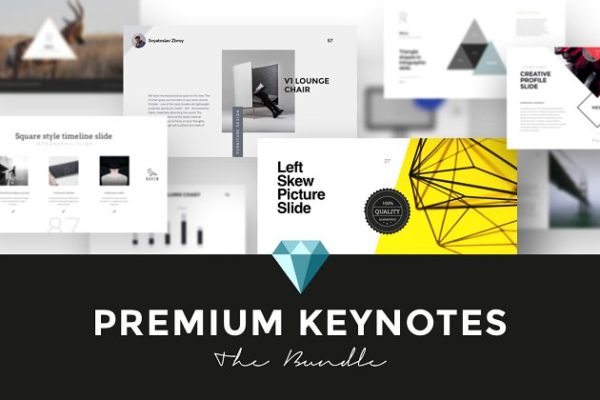 极力推荐：12款超1200页顶级 Keynote 幻灯片模板合集 Premium Keynotes Presentation Bundle