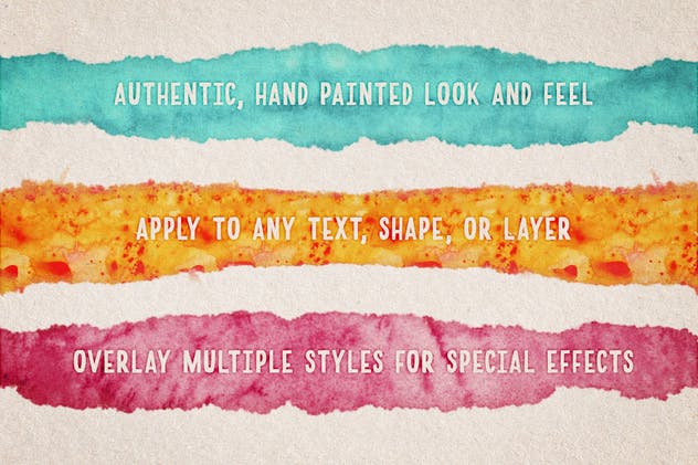 DIY水彩插画设计工具包v1(样式/PS笔刷/纹理) Watercolor Magic Volume 1插图(5)