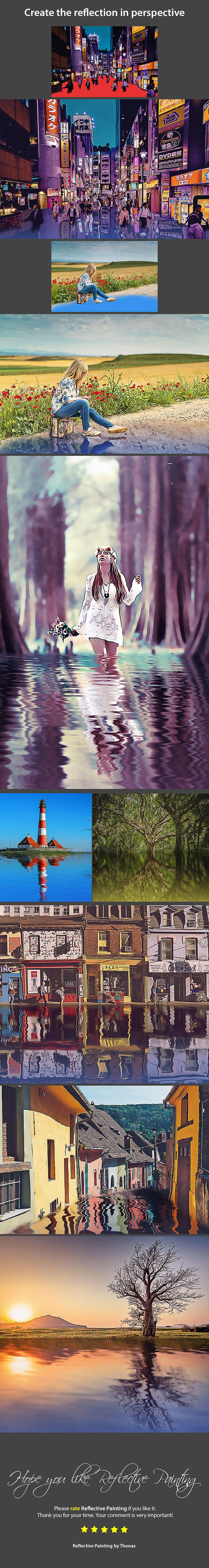 照片转水面反光效果的PS动作 Reflective Painting [atn]插图(1)